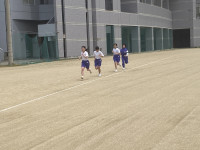 ３年女子走り中
